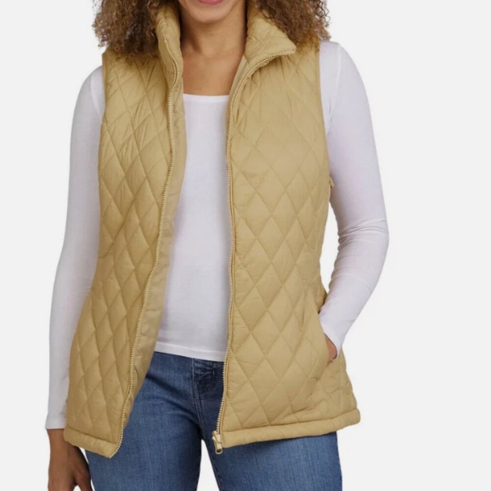 Lands' End Women's 3-in-1 Systems Jacket Tan Size XL New Without Tags - Picture 3 of 16